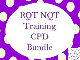 NQT RQT New Teacher - CPD Training Professional Development Bundle