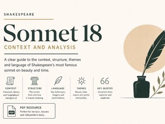 Sonnet 18 Context and Analysis