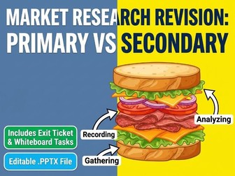 Primary & Secondary Market Research Revision PowerPoint