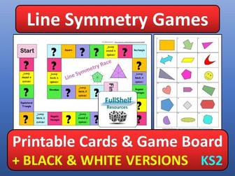 Line Symmetry in Shapes Games
