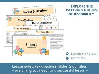 Divisibility Rules | Lesson Notes, Slides & Activities | Year 6