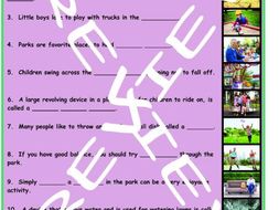 Parks 3 Photo Worksheet Set