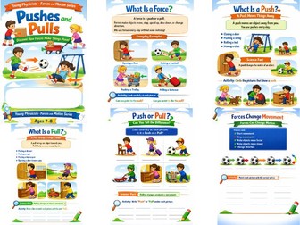 Pushes and Pulls  Forces and Motion Activities Workbook  KS2 Science  Ages 7–8  Printable PDF