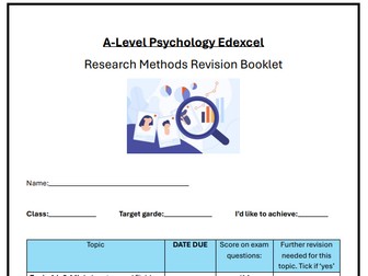 AL Psychology Edexcel Research Methods Revision & Workbook