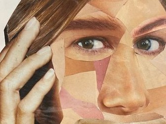 Collaged faces - development task from Cubism or independent task in itself.