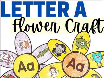 Letter A Flower Craft: A Beginning Sound Craft