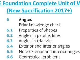 GCSE Foundation (Unit 6): Angles