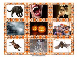 Halloween Card Game 4 Pages = 36 Cards