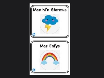 Welsh weather flashcards
