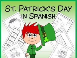 St. Patrick's Day in Spanish - vocab. sheets, wks, matching game
