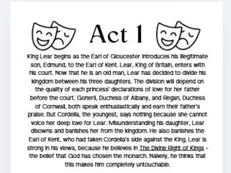 King Lear Revision Booklet