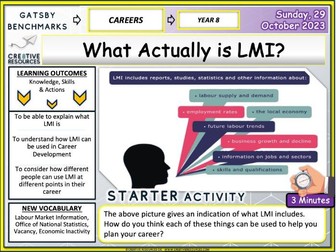 LMI Labour Market Information Lesson