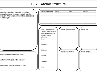 OCR Gateway A Combined Science - Chemistry paper one