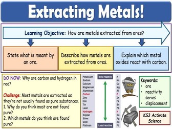 Extracting Metals KS3 Activate Science