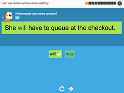 I can use modal verbs to show certainty - Interactive Activity - Year 5 Spag