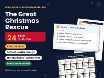 Christmas Advent Science Activities KS1 KS2