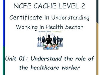 NCFE CACHE Cert Working in healthcare sector - Unit 01 - Learning Objective 5