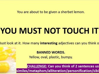 Sensory Descriptions - Sherbet Lemon