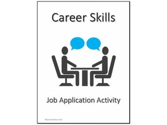 Business and Career Skills - Job Application Lesson Activity
