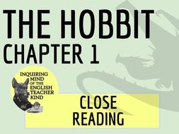 The Hobbit Close Reading Worksheet (Chapter 1) | Teaching Resources
