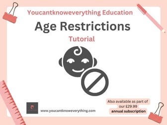 Age Restrictions Form Time Tutorial