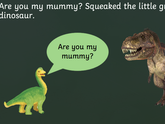 Talk4writing resources for The Little Green Dinosaur