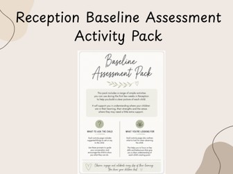 Reception Baseline Assessment Activities