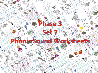 Phase 3 Set 7 Phonic Sounds Worksheets