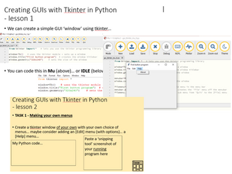 Python GUI programming with tkinter