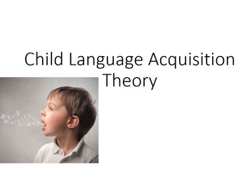 English Language Child Language Acquisition
