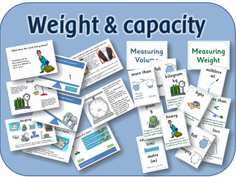 KS1 Maths Measurement: WEIGHT AND CAPACITY powerpoints, activities, vocabulary and display pack