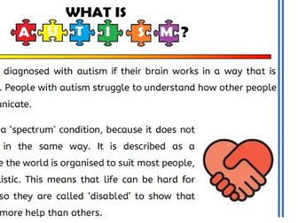 What is Autism Comprehension Activity