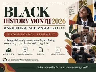 Black History Month 2026 Assembly | Honouring Our Communities