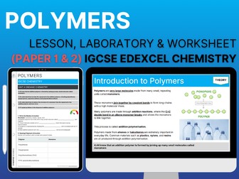 Polymers – Lesson & Worksheet – Unit 4 – IGCSE Chemistry