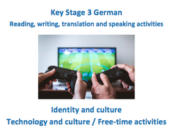 Key Stage 3 German - Technology and Free time activities - New GCSE-style questions