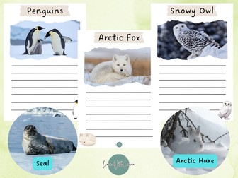 Cold Climate Animal Writing Pack