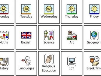 Visual Timetable Cards