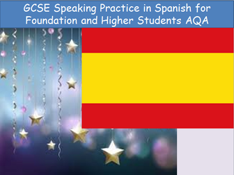 GCSE Revision Spanish Speaking Practice New AQA