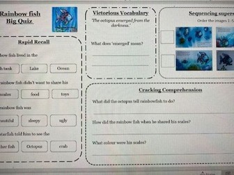 Rainbow fish planning and resources KS1 SEND