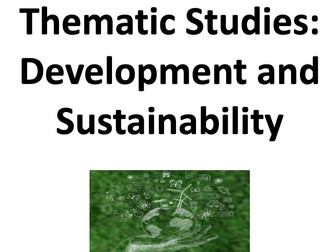 Development and Sustainability: Complete Thematic Study