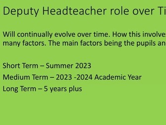 Deputy Headteacher Interview