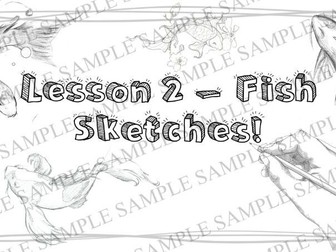 Tonal Shading Lesson 2 - Fish Sketches