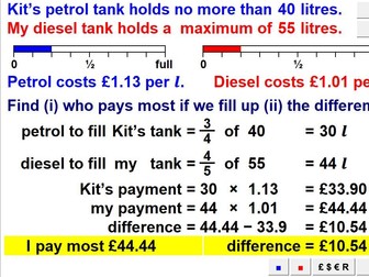 Solve Problems Using Fractions (Higher)