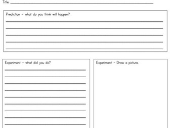 Science Experiment Template