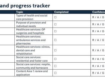 NCFE Level 1/2 Tech Award Health & Social Care – Content Area 2 Complete Unit Bundle
