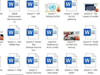 7 Lesson unit - Conflict and its impact Geography