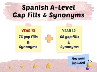 Spanish A Levels Gap Fills & Synonyms