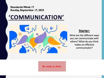 Tutor Time: Communication (Standards)
