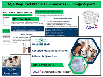 GCSE Biology Paper 1 Required Practical Summaries- AQA