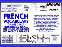 FRENCH VOCABULARY (1-5) - PRACTICE & REVISION - 495 WORDS & PHRASES